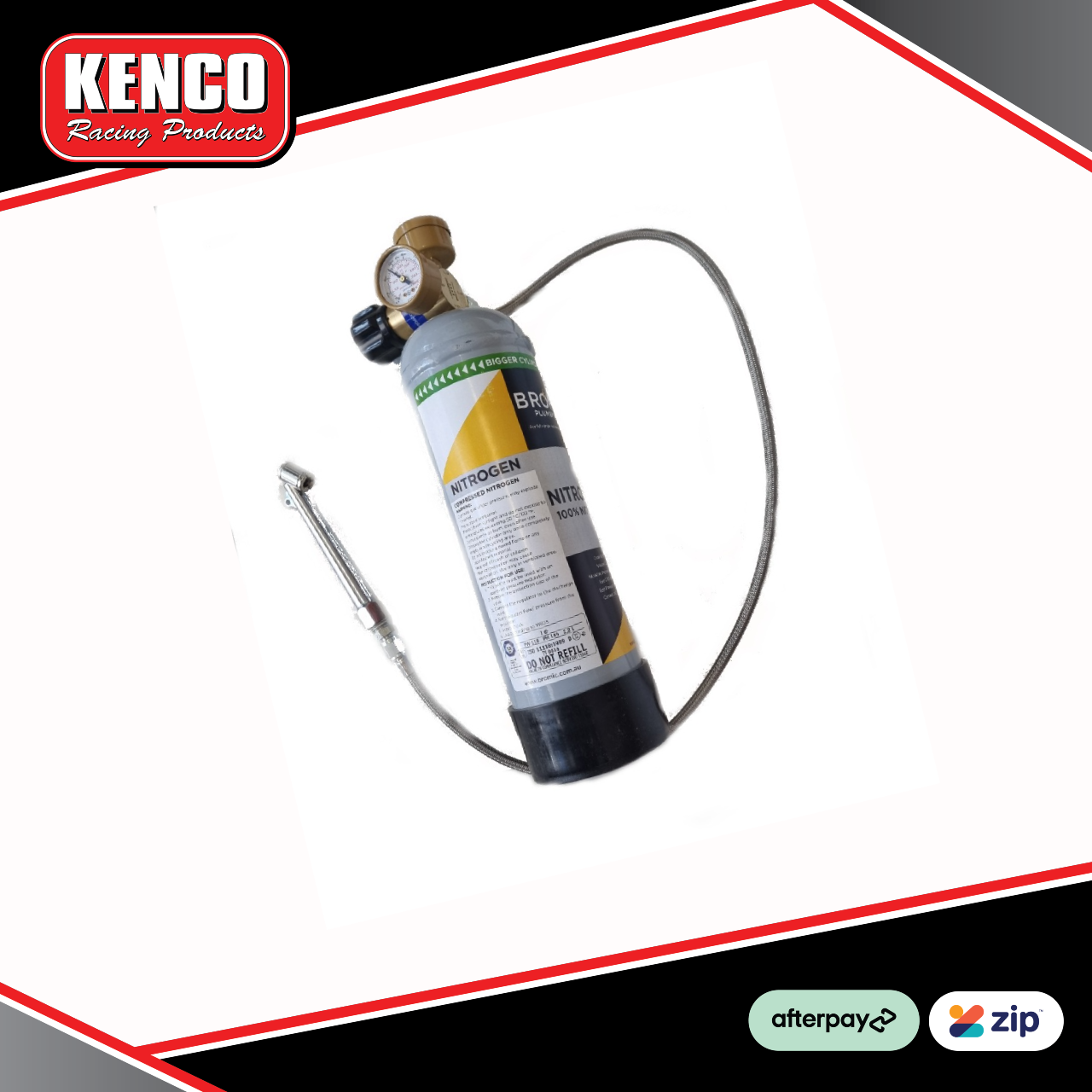 Nitrogen Gas Shock schrader valve Refill Tool and Disposable Bottle